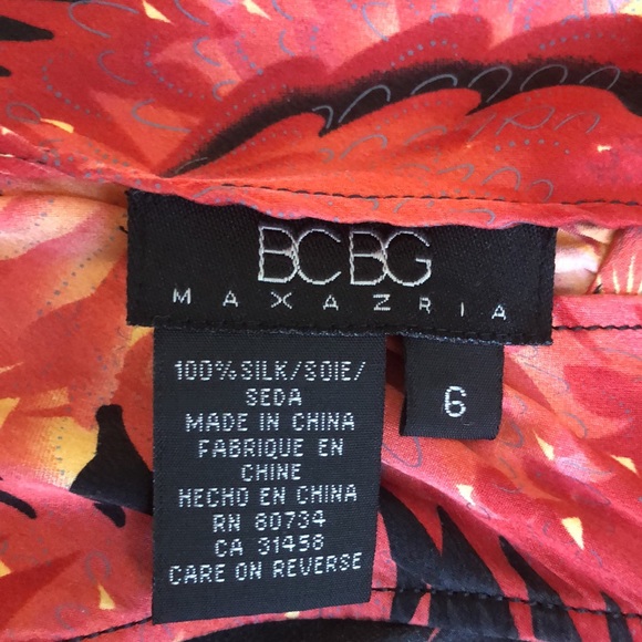 BCBG Max Azria Size 6 100% Silk Dress - Picture 3 of 5